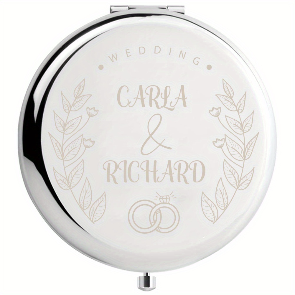 

1pc, Miroir De Poche Pliant Personnalisé Avec , Cadeau De Remise De Diplôme, Pour Sœur, Demoiselle D'honneur, Amis, Fête D'anniversaire, Saint-Valentin, Mariage