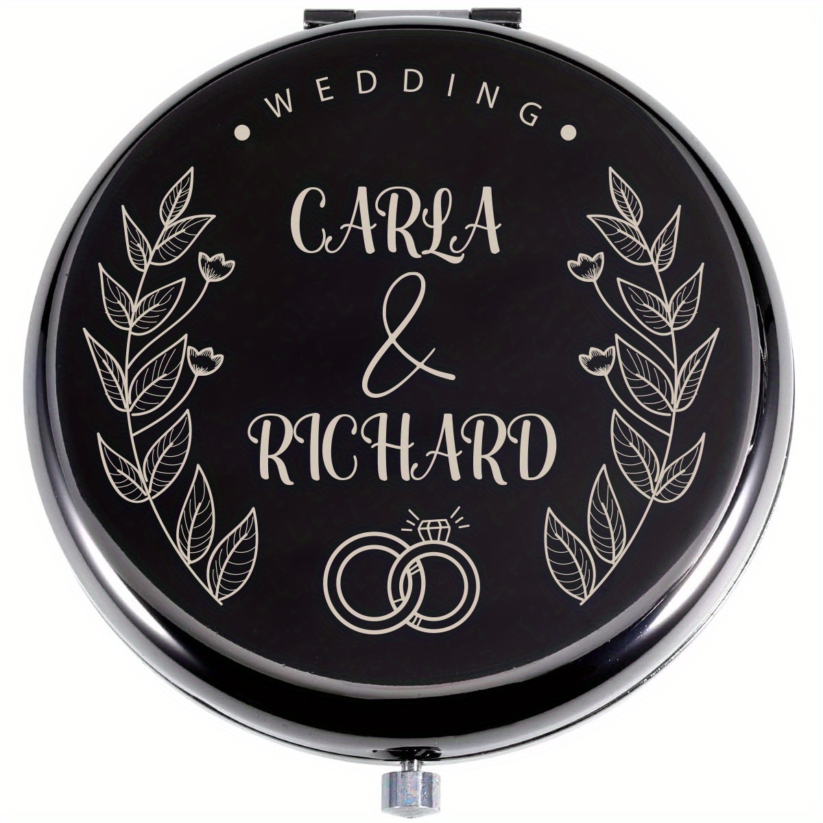 TEMU Personal, Espejo Plegable Compacto Personalizado - Ideal para , Graduaciones y - Regalo para Damas de Honor, Hermanas y