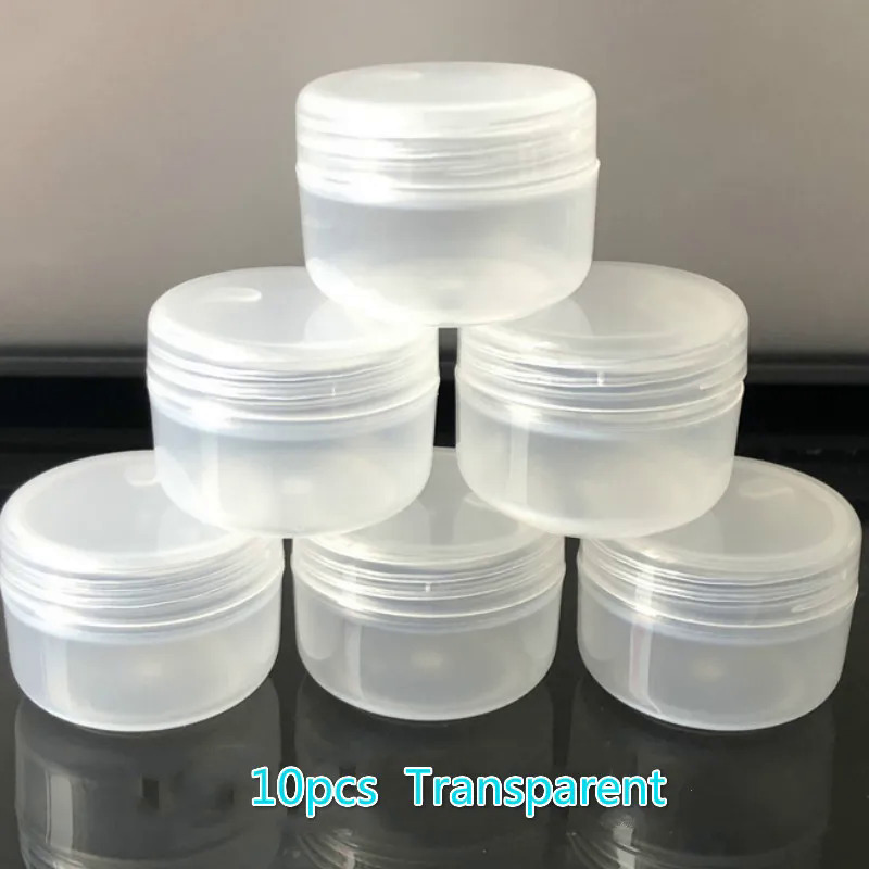 10pcs/set 10g Reusable Cosmetic Cans - Portable Leak Proof Cosmetic Containers For Face Cream, Lotion And Beads - Colors