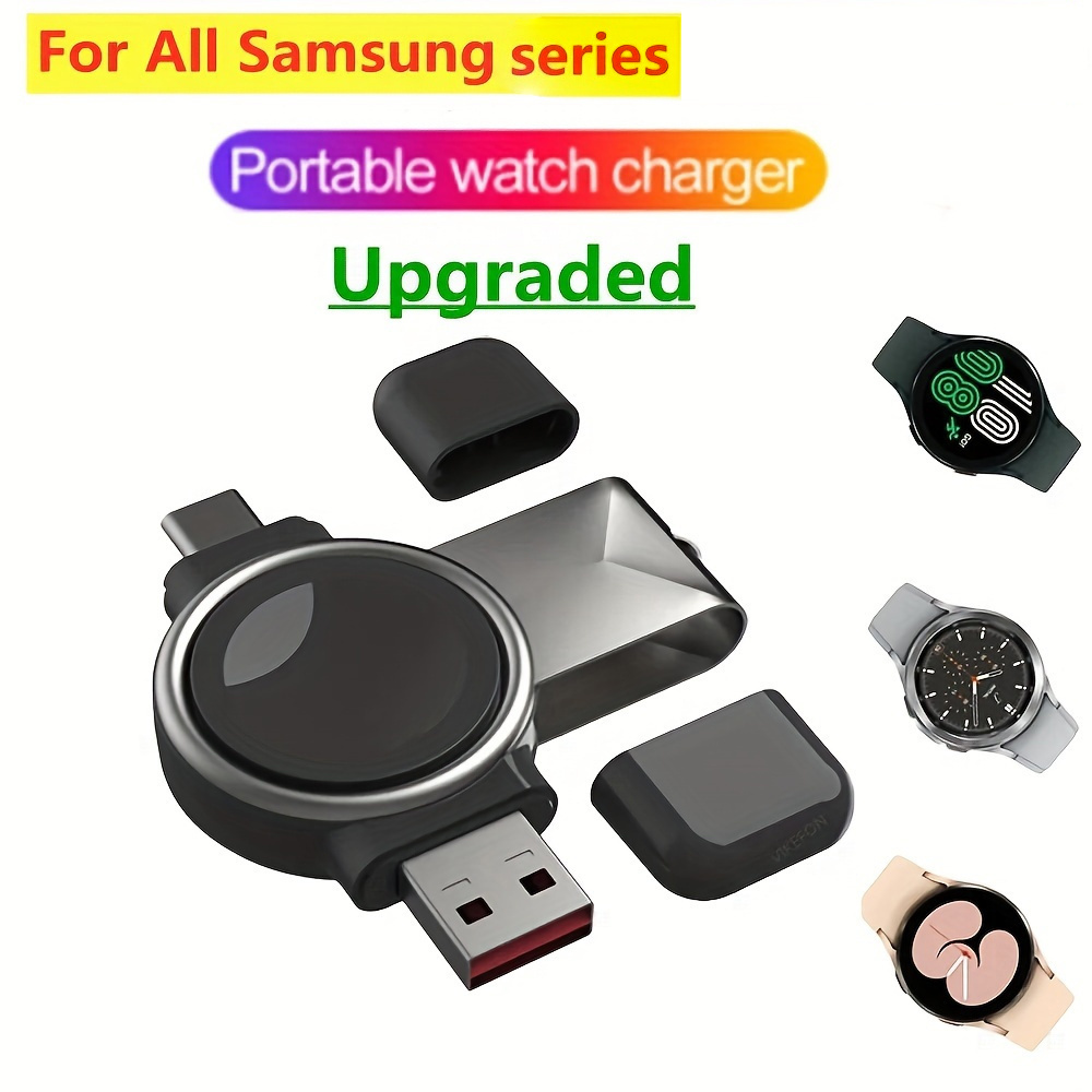 Pour Samsung Galaxy Watch Series Portable Smart Watch Chargeur sans fil  magnétique (noir)