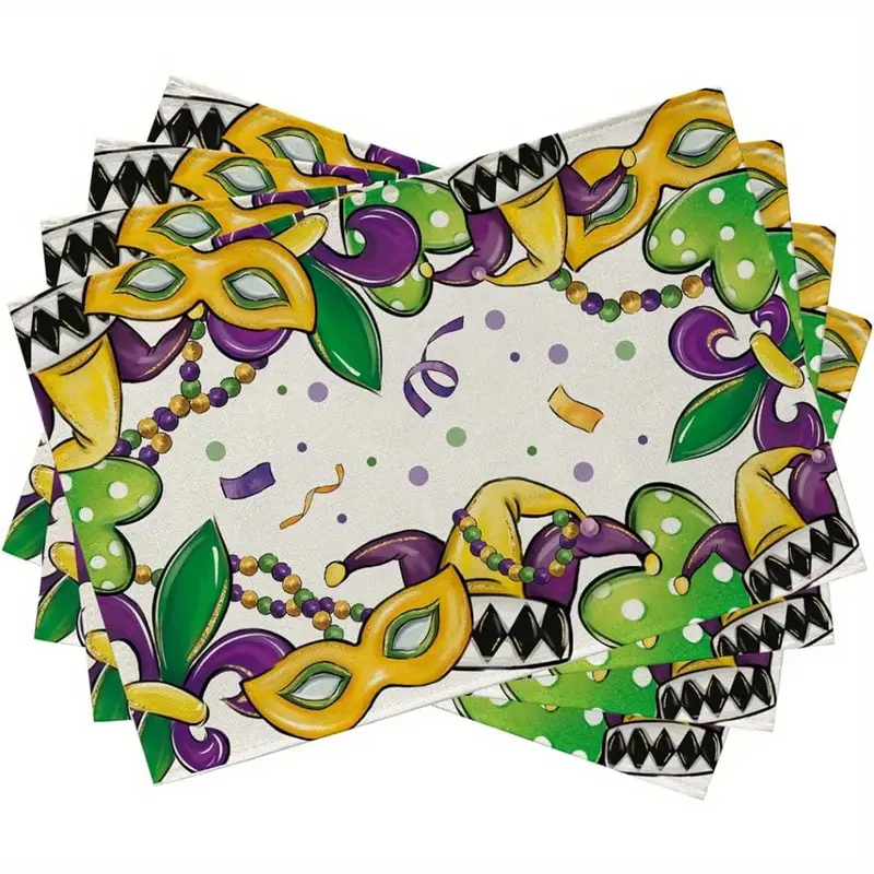 Mardi Gras Masks Placemat Mardi Gras Masks Placemat