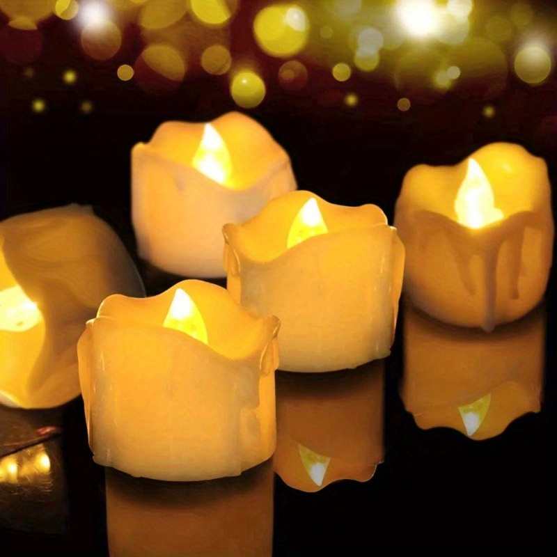 5 candele tea light alimentate a batteria MM72 -  Italia