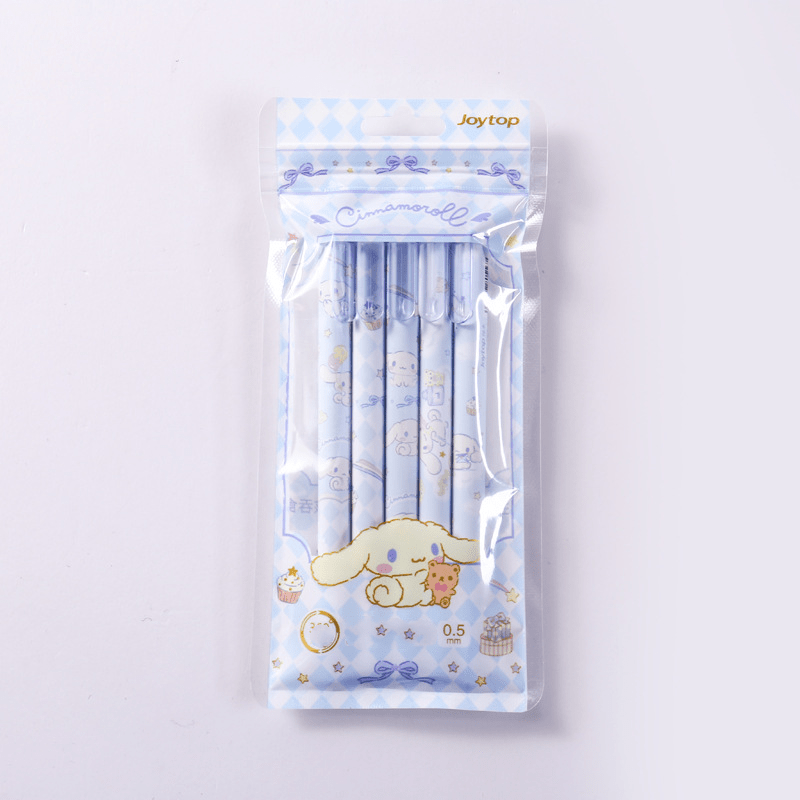 5pcs Series 0.55mm * * Melody Kawaii Press Neutral Pen Box Cartoon Cute Y2k  Pochacco Press Pen School Learning Supplies Pochacco Birthd