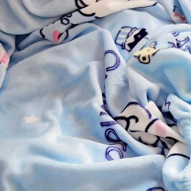 Cute Cartoon Sanrio Cinnamoroll Fitted Sheet Kawaii Anime Home