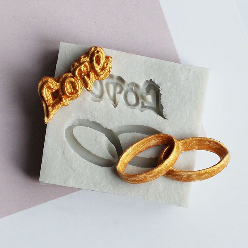 

1pc Silicone Mold, Love Letter Ring Shape Fondant Silicone Mold, Chocolate Mold Cake Decor Tool, Kitchen Accessories, Baking Tools, Diy Supplies