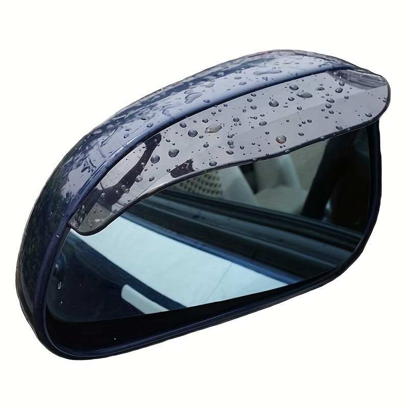  2PCS Car Rear View Mirror Rain Eyebrows, Bling Crystal Rear  View Mirror Rain Visor Guard, Rhinestone Rainproof Car Side Mirror Rain  Visor Smoke Cover, Universal for Car, Truck, SUV（Diamond Black） 