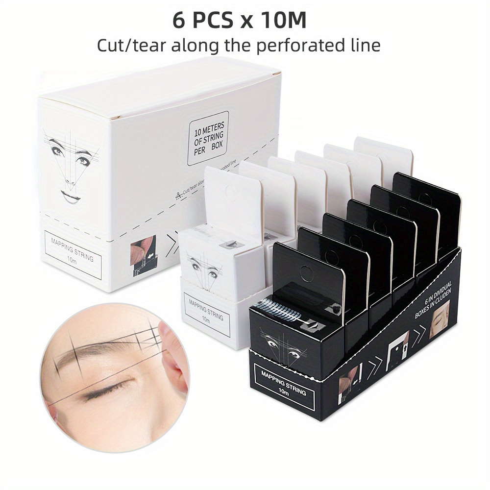 

Mapping Pre-ink String For Microblading Eyebow Make Up Dyeing Liners Thread, Positioning Eyebrow Measuring Tool