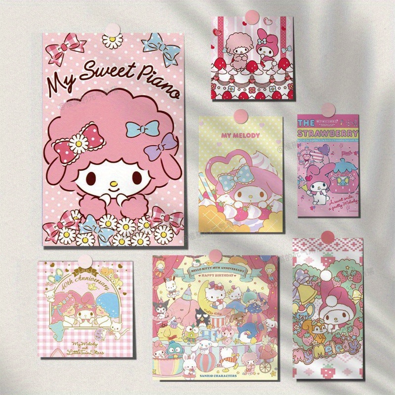 Sanrio Hello Kitty Y2k Wallpaper Kawaii Cartoon Anime Pattern