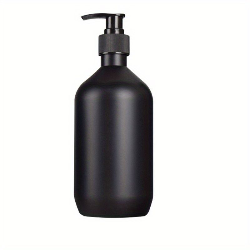 E-shop Matt Schwarz 300ml/500ml Nachfüllbarer Seifenspender - Robuster Kunststoff-Pumpenbehälter für Shampoo, Conditioner & Spülmittel – Freistehende