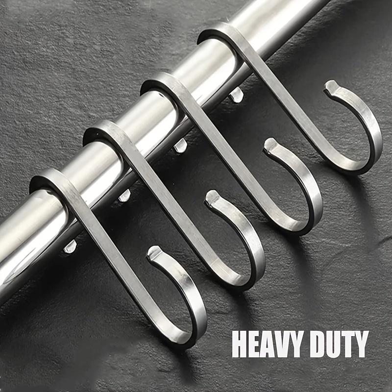 Heavy Duty S Hooks, Stainless Steel S Shaped Hooks for Hanging