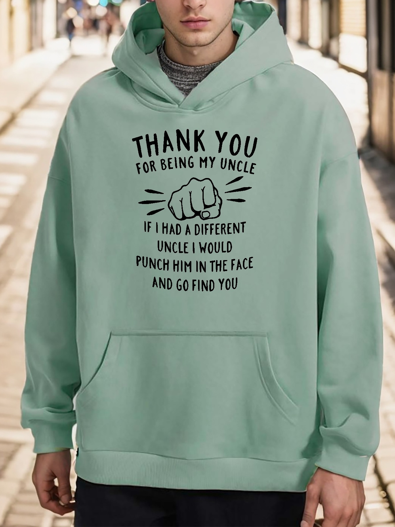 ser tío impresión sudaderas capucha redondas hombres Temu Mexico