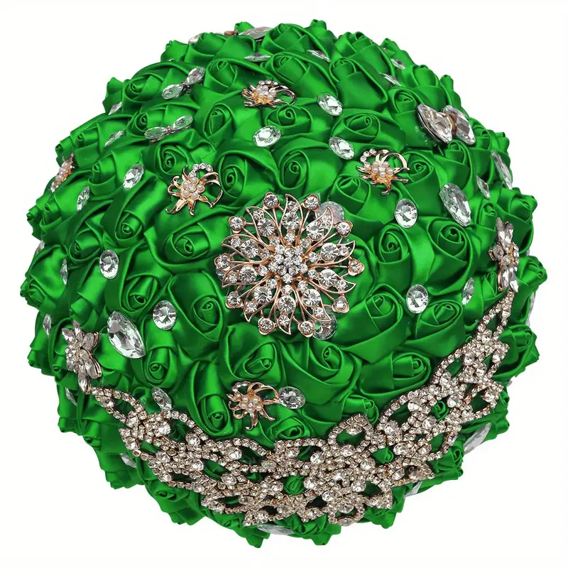 qo'l bilan ushlanadigan to'y buketi, aksessuarlar, o'z-o'zidan qilish, kelin, kuyov, gulchambar, chiroyli, polyester, spandex, sharobda, ko'k, binafsha, tafsilotlar, 17