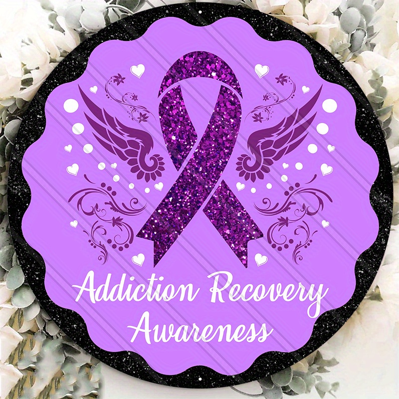

1pc 8x8in Aluminum Metal Sign Addiction Recovery Awareness Recovery Sign Addiction Recovery Awareness Recovery Awareness