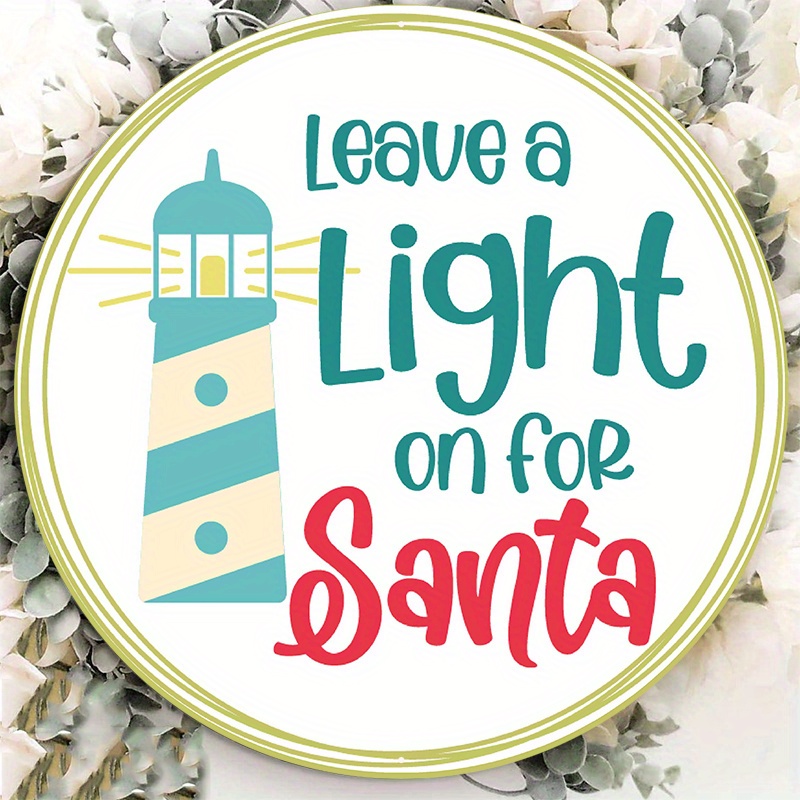 

Beach Christmas 8x8" Aluminum Sign - Uv & Resistant, Easy-hang Indoor/outdoor Decor, Room Decor