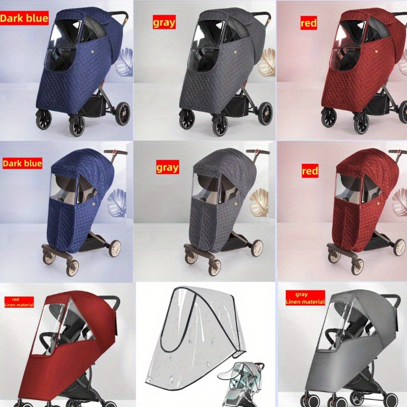 stroller rain cover   waterproof rain   protective cover details 1