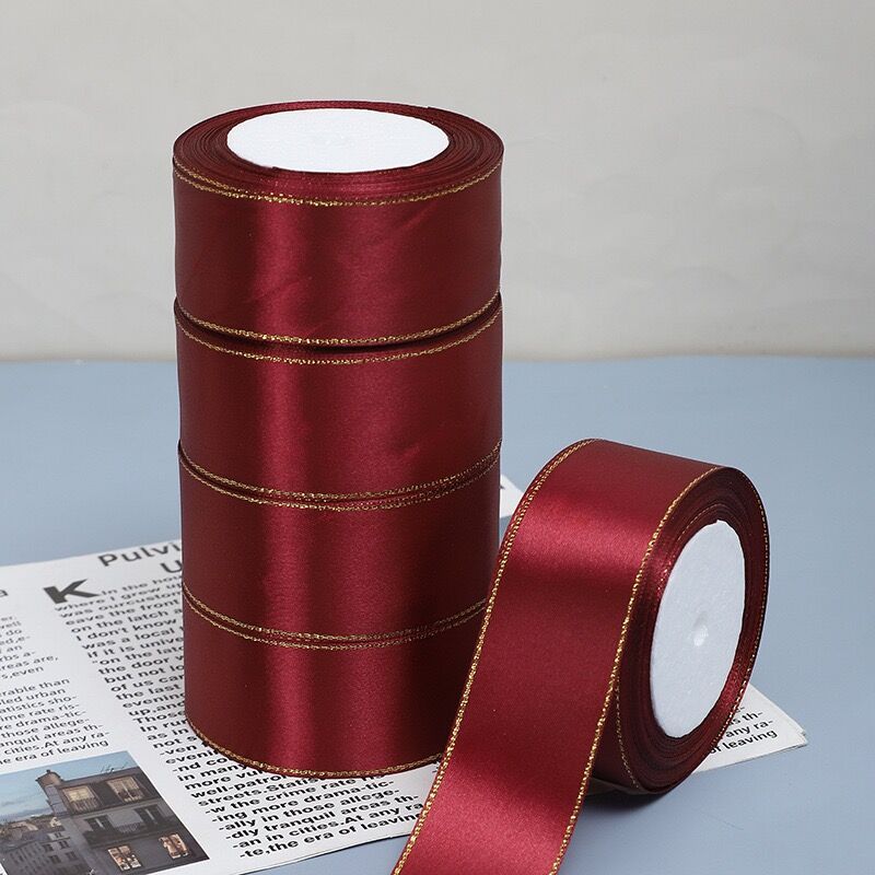 

25 Yards 1.6 Inch Single-sided Colored Ribbons Are Used To Decorate Gifts, Flower Packaging, Christmas Ornaments And Hair Accessories.