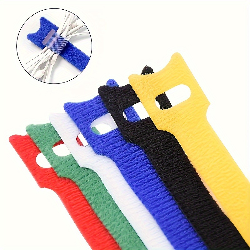 Reusable Fastening Cable Ties Microfiber Cloth Hook And - Temu