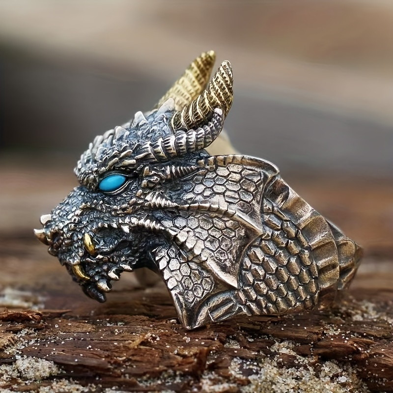 Bague best sale homme dragon