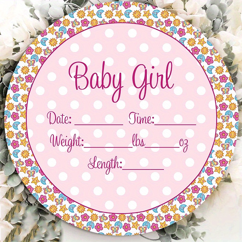 

1pc 8x8inch Aluminum Metal Sign It's A Girl Wreath Sign, Metal Wreath Sign, Wreath Attachment, Wreath Embellishment