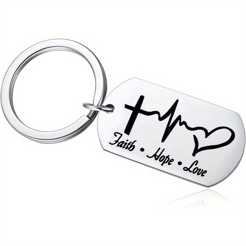 1 Piece Of A Heart-shaped Keychain That Serves As An Inspirational Gift For Occasions Like Graduation, Birthdays, Christmas, And Other Motivational Purposes