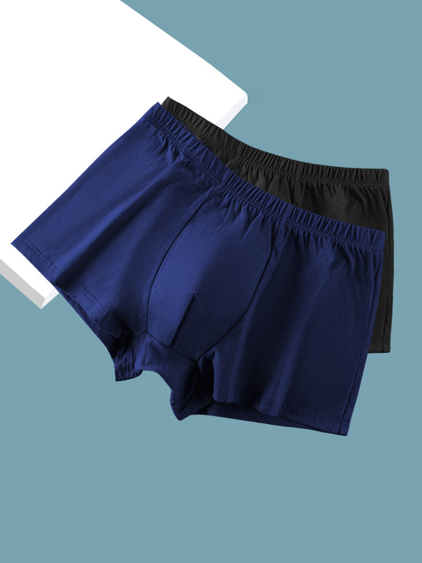 3PCS/2PCS Men's cotton underwear boxer shorts plaid shorts soft