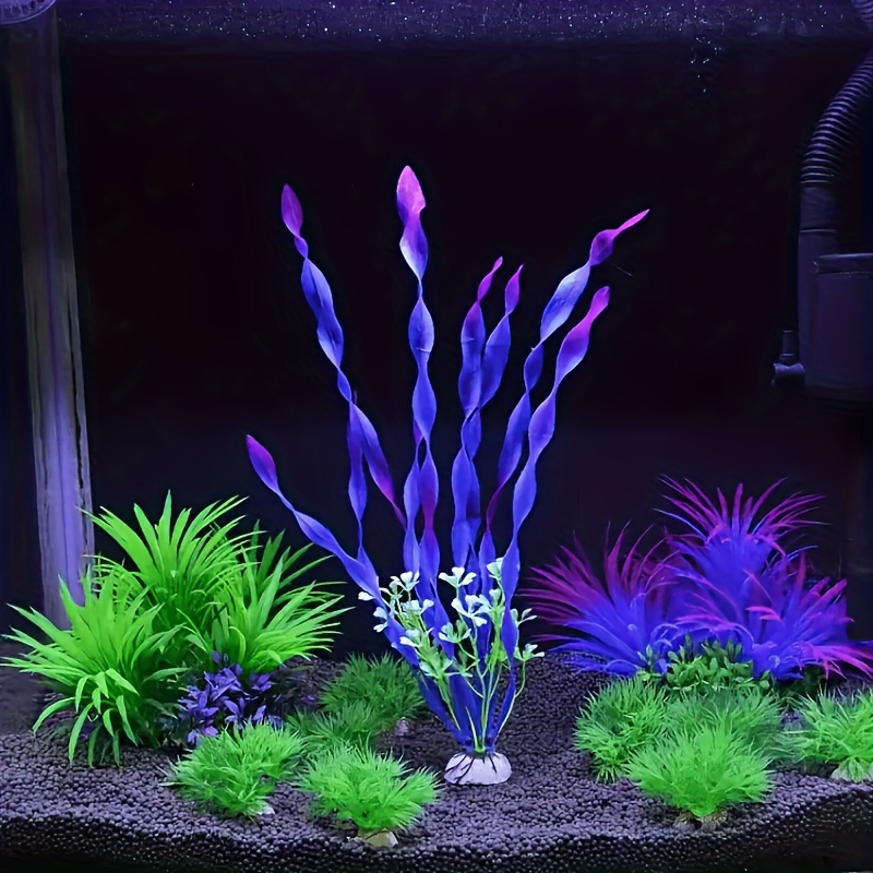 Artificial Plants Aquarium Fish Tank Seaweed Decoration Water Grass  DecoratioFM