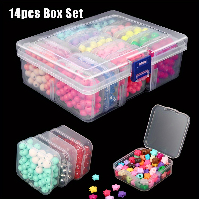 12 Pcs/set Caja De Almacenamiento De Plástico Transparente - Temu Mexico