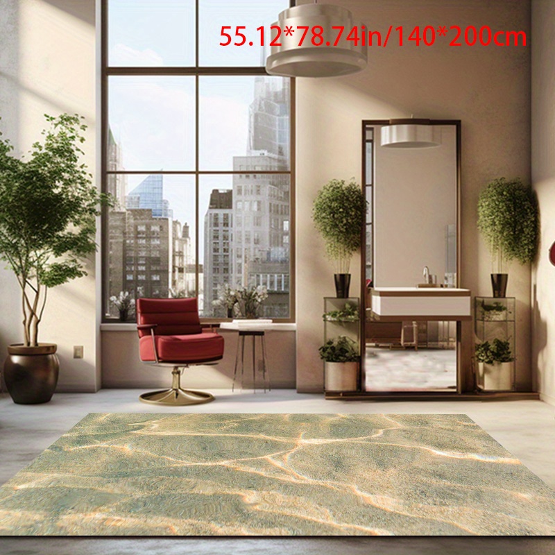 

Underwater Sand Decorative Living Room , Machine Washable Non-slip Carpet, Hotel Coffee Shop Carpet