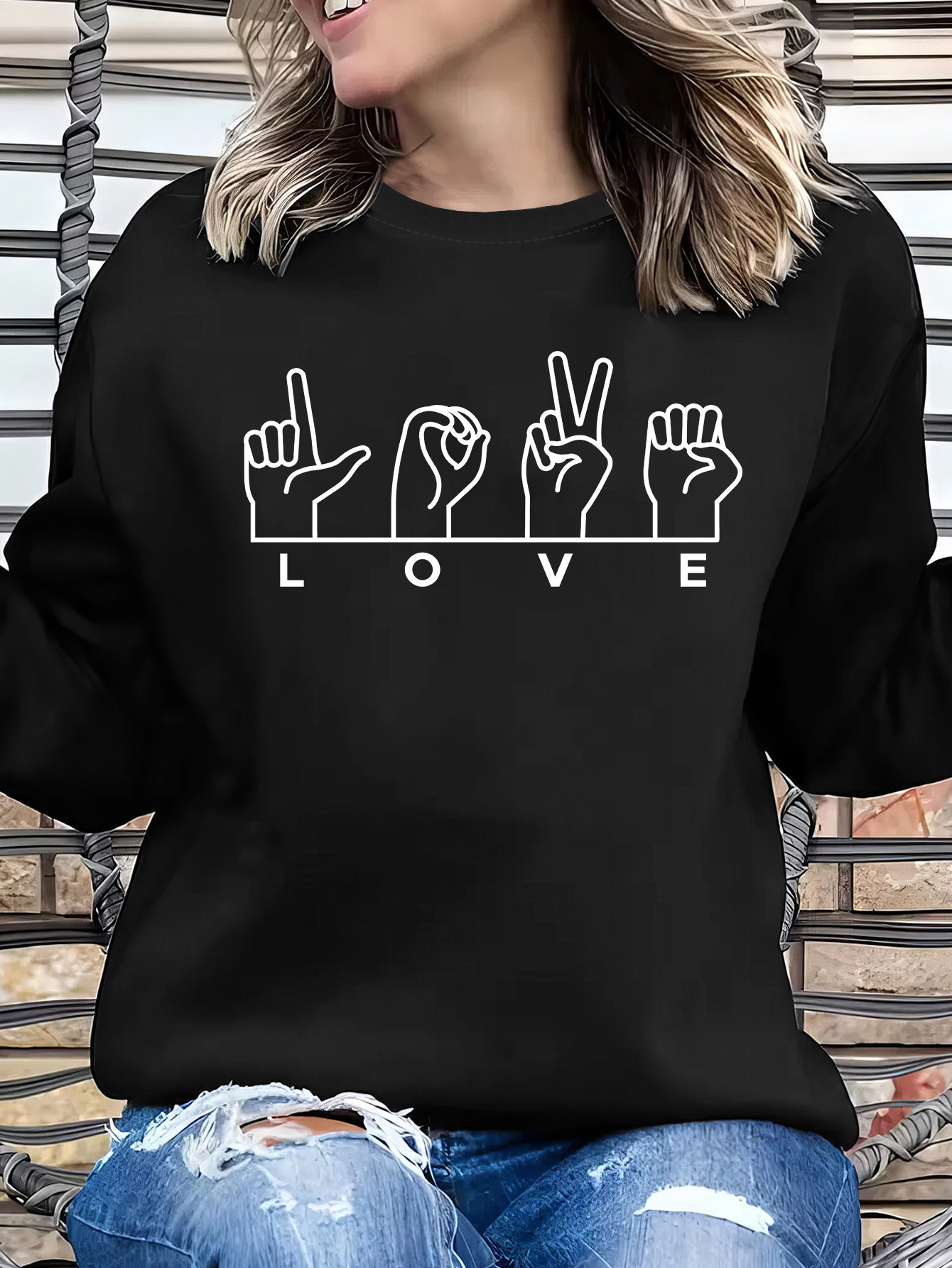 Valentine's Day Smile Print Crew Neck Pullover Casual - Temu