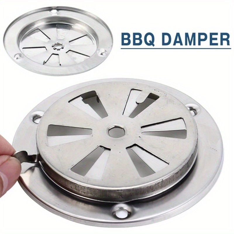 Image of Bbq Grill Exhaust Vent Stove Air Vent Damper Bbq Grill Exhaust Vent Grille Outdoor Barbecue Tool Parts