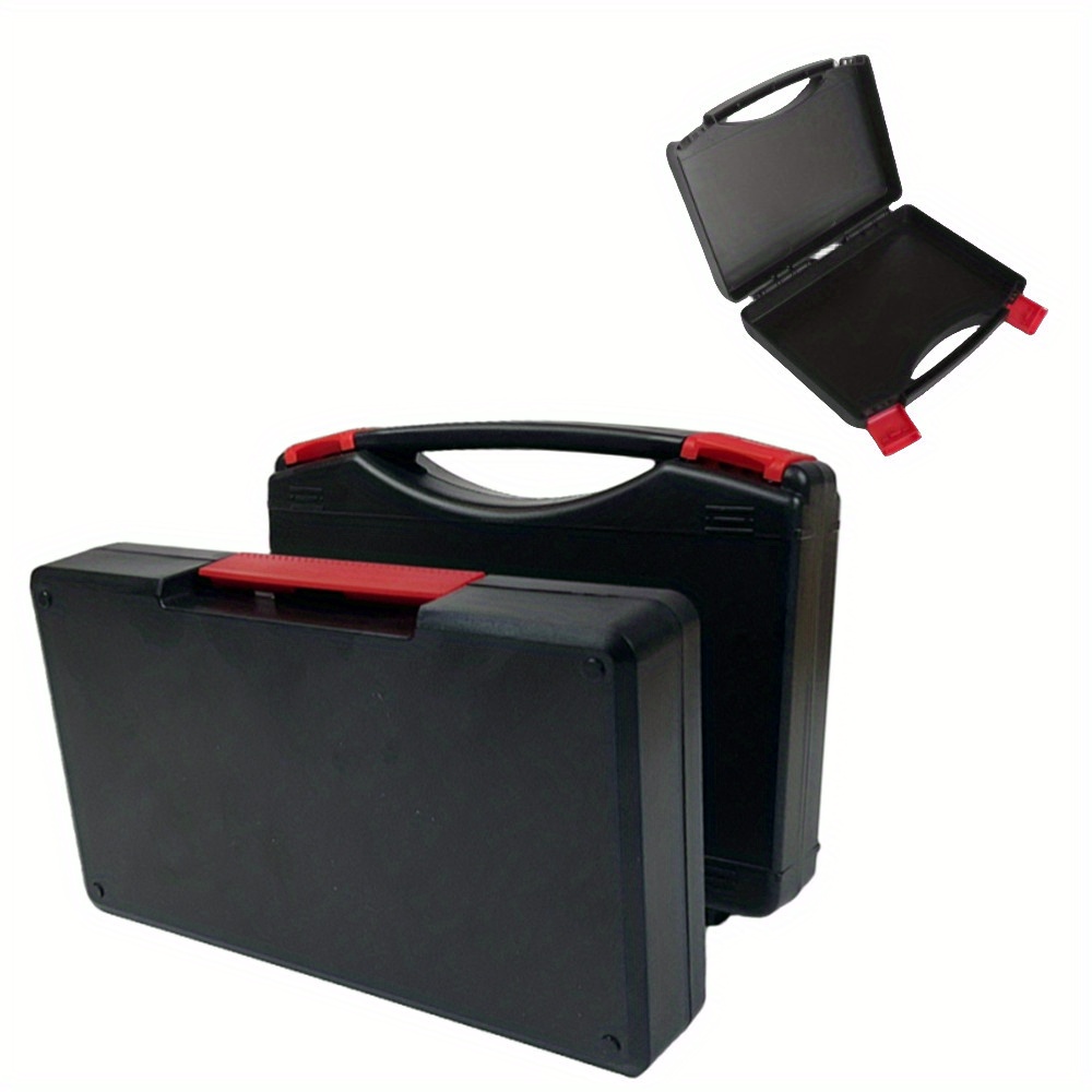 Empty Tool Case Plastic Toolbox Portable Suitcase Parts Box - Temu