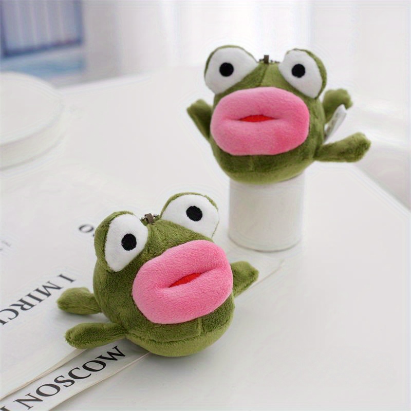 Big Eyed Lips Frog Stuffed Plush Cushion Toy