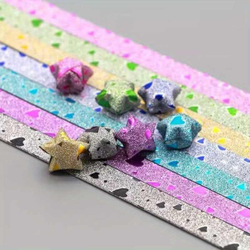 Glitter Star Origami Gradiente Colore Fortunato Carta - Temu Italy