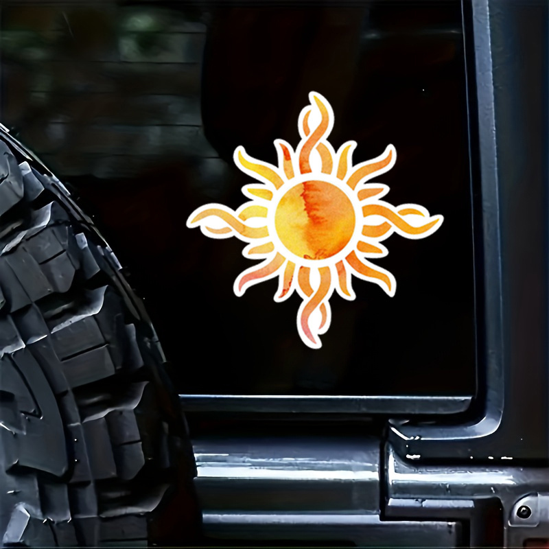 Sun Vinyl Waterproof Sticker Decal Car Laptop Wall Window - Temu Australia