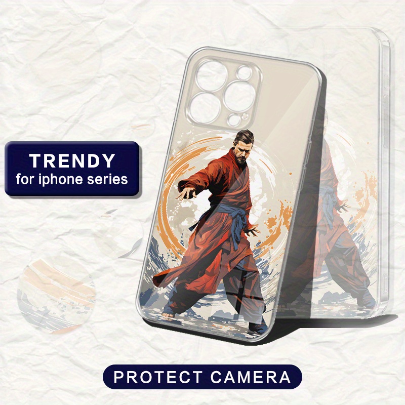 Fashionable Trendy Phone Case Practicing Kung Fu Suitable Temu