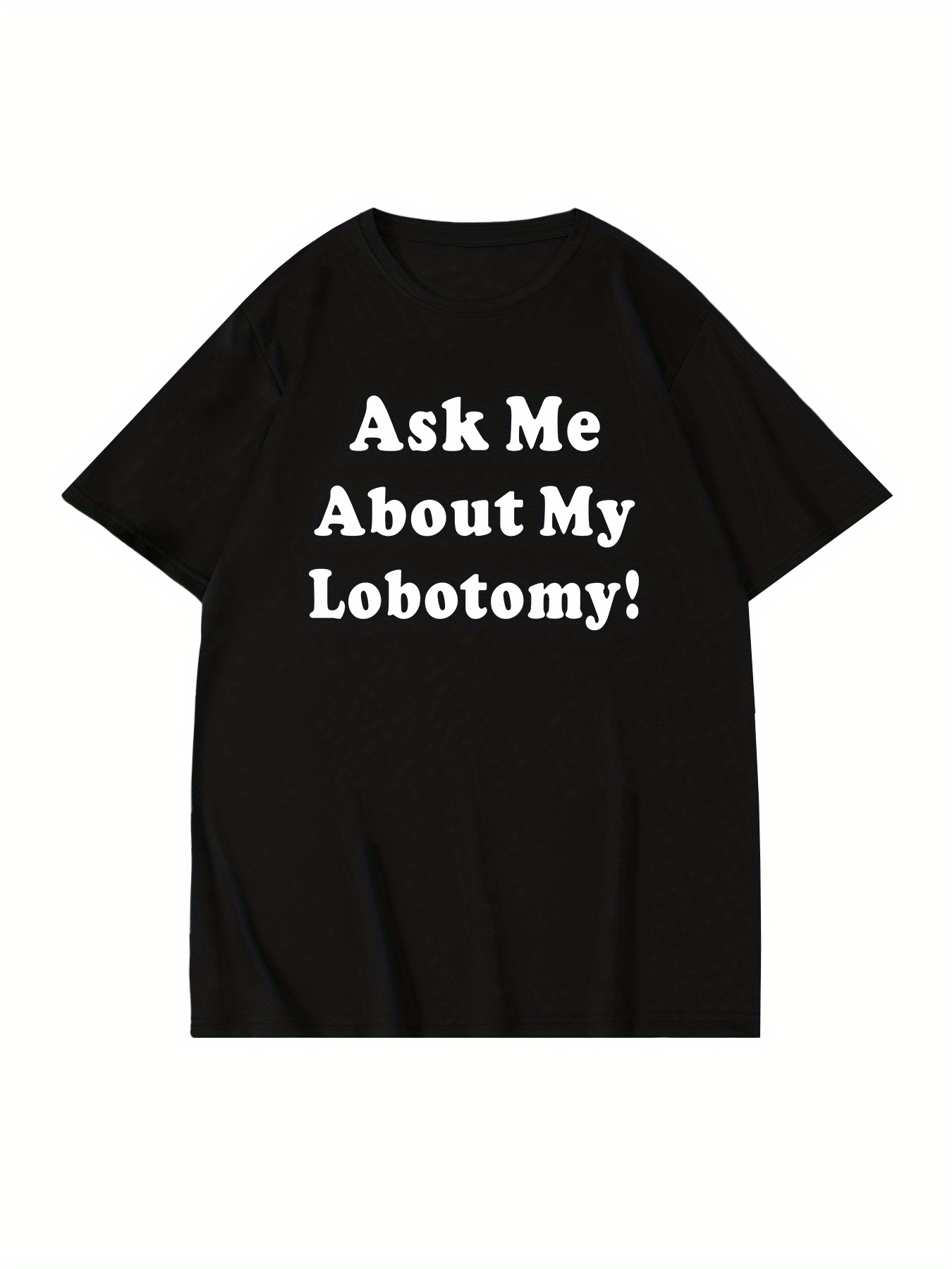 Lobotomy Print T Shirt Tees Men Casual Short Sleeve T shirt - Temu