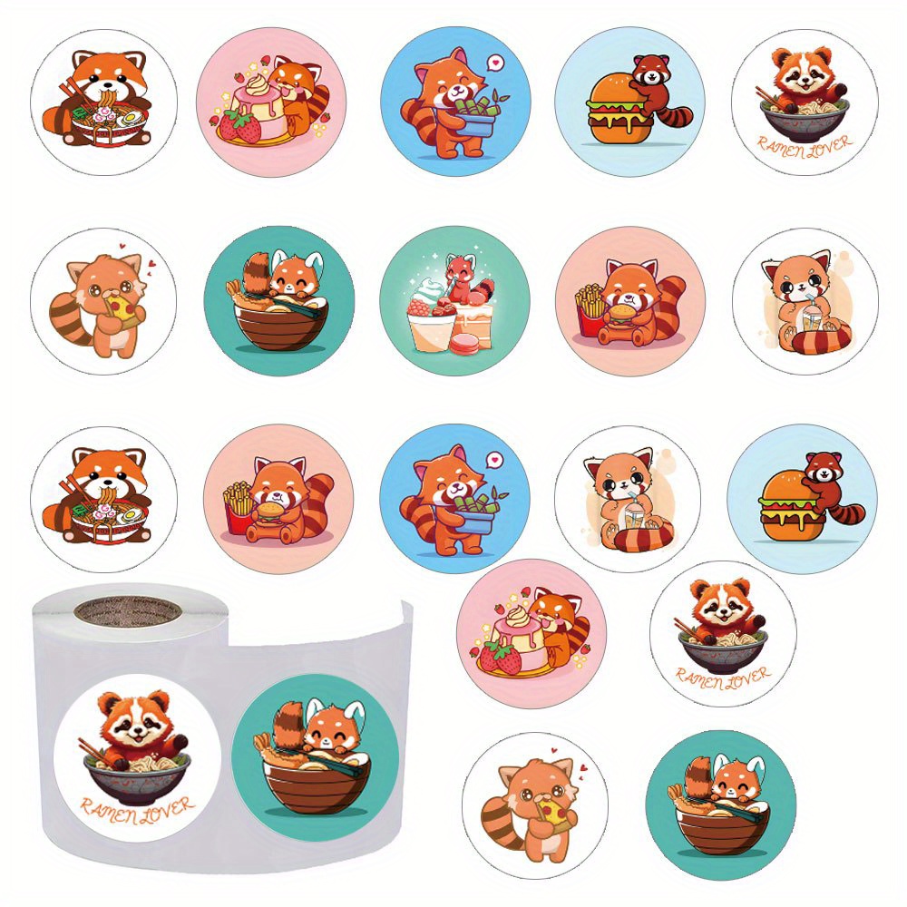 50 Cute Cartoon Raccoon Stickers Creative Mobile Phone Case - Temu