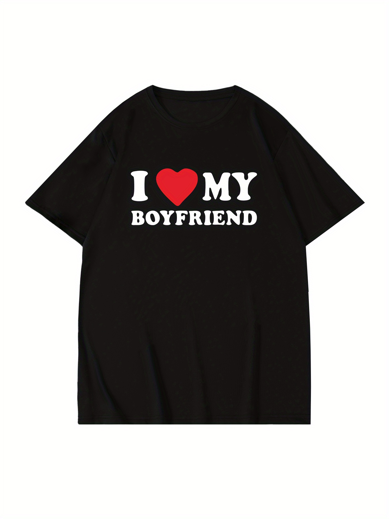 Özel Tasarım I Love My Girlfriend Kız Arkadaşımı Seviyorum Premium Unisex  Oversize T-Shirt