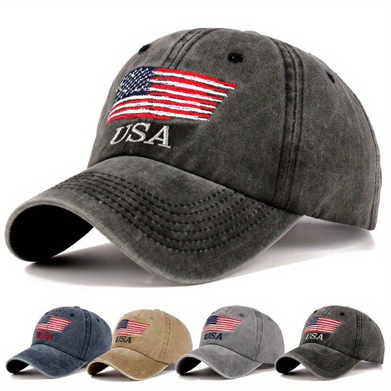 

2023 's American Flag Baseball Cap Retro Mountaineering Sunscreen Cap