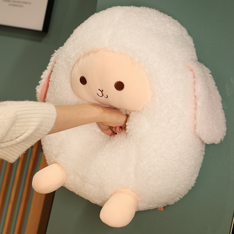 Plush Toy Round Fat Lamb Plush Toy Doll Pillow Soft Sheep - Temu Canada