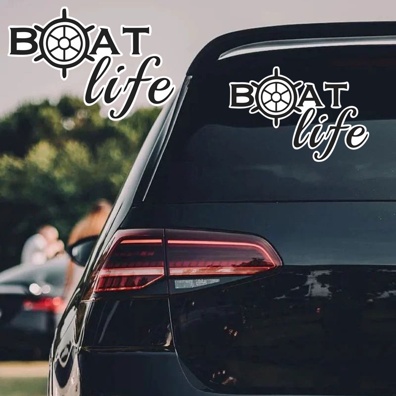 Boats and Hoes Sticker Funny Fishing Boat Ocean Decal Bumper Car