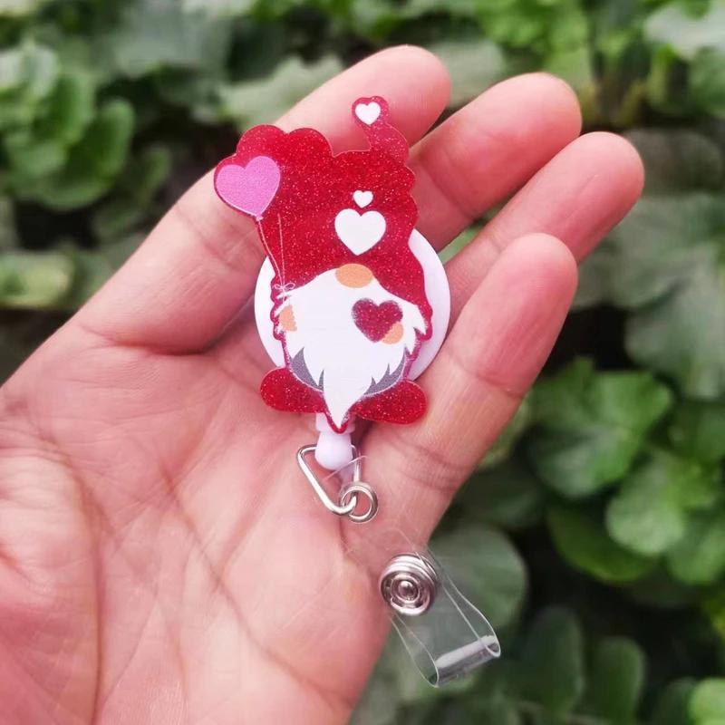 2024 New Id Badge Holders Clips Valentine's Day Gift High - Temu