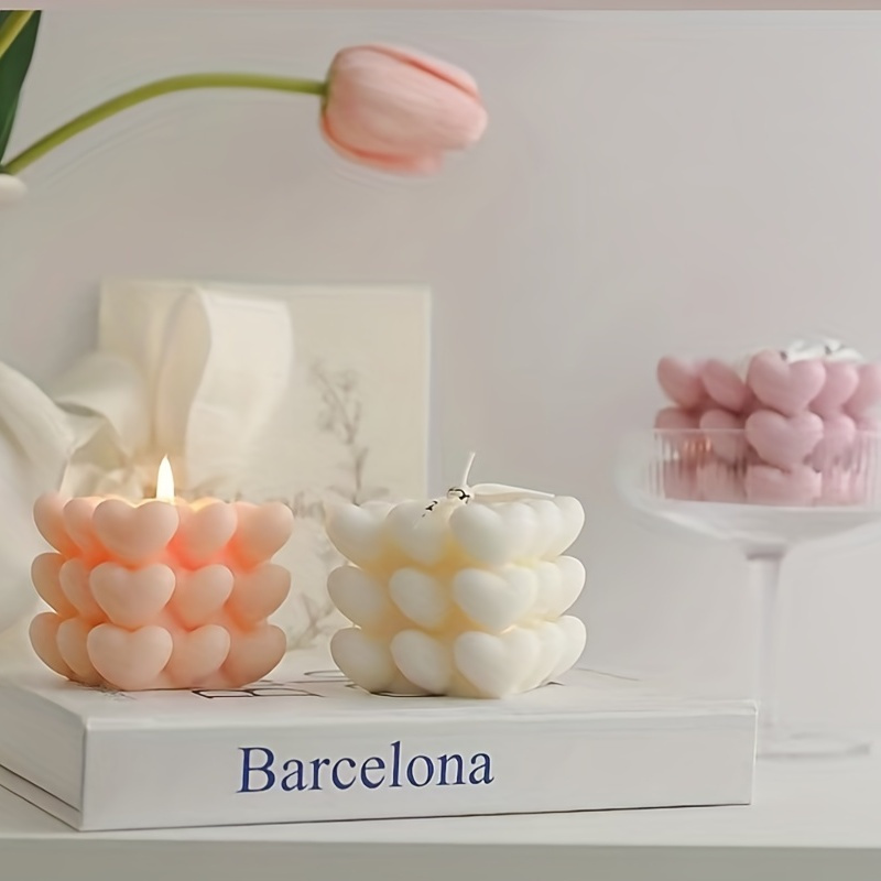 Handcrafted Heart Aromatherapy Candle for Weddings Birthdays