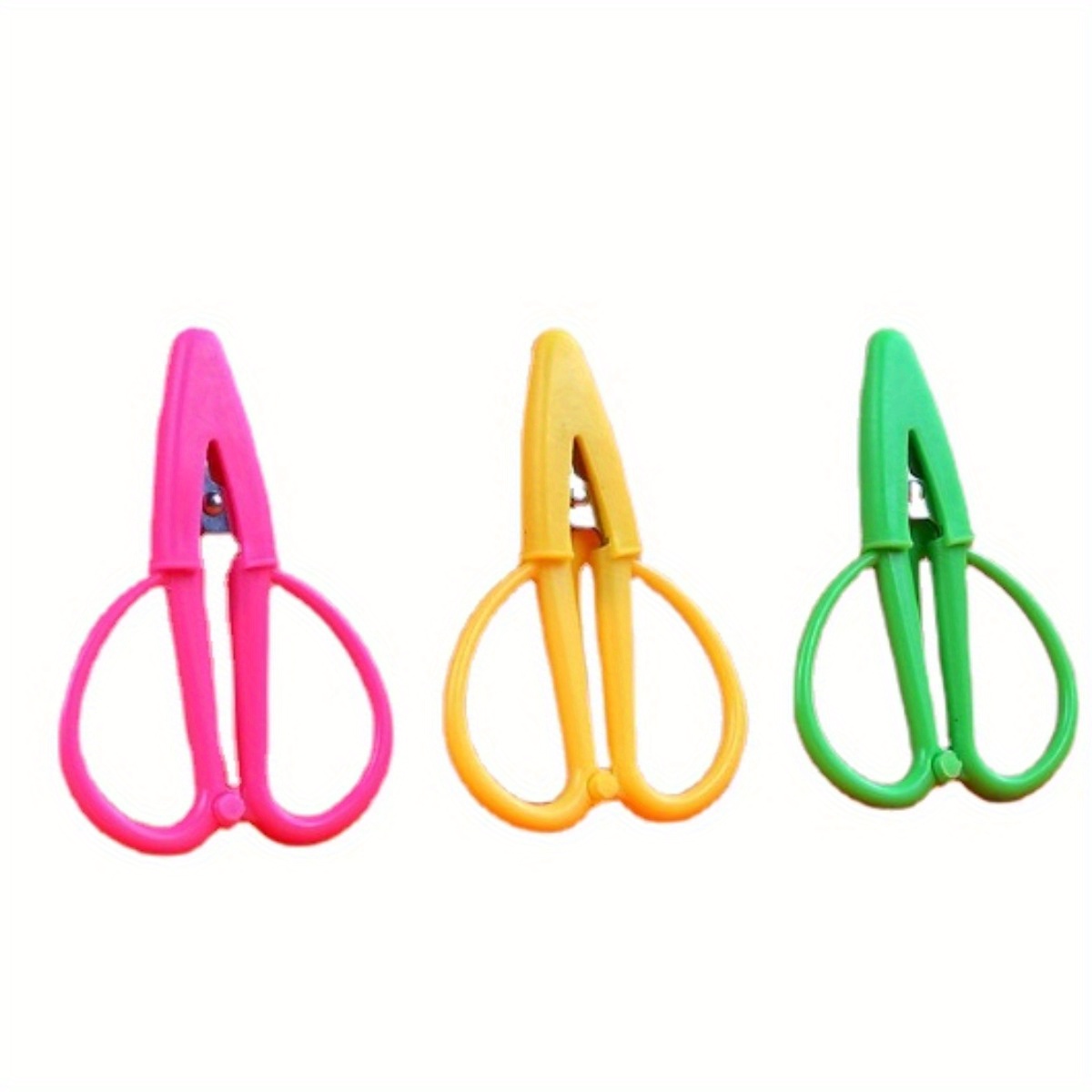  Mini Scissors Thread Tiny Scissors Colorful Travel Scissors  Back to School Sewing Small Scissors 2.56 x 1.65 Inch Embroidery Craft  Scissors with Cover, 3 Colors (24 Pcs)