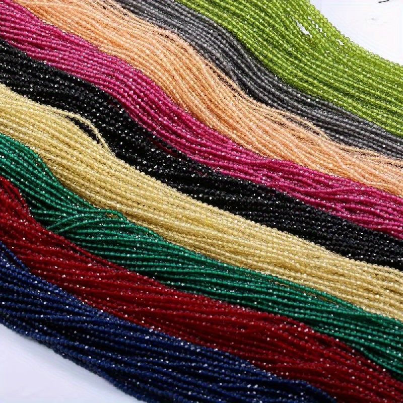 

1 Strand 2/3mm Faceted Spinel Stone Rectangle Cross Mixed Color Loose Beads For Jewelry Making Diy Unique Fashion Bracelet Necklace Beaded Accessories