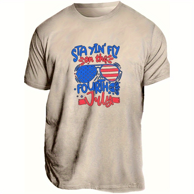 

Fourth Of July Print T Shirt, Tees For Men, Casual Short Sleeve T-shirt For Summer