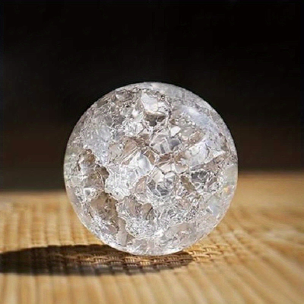 Clear Crystal Ball Artificial Glass Sphere Magic Healing Lense