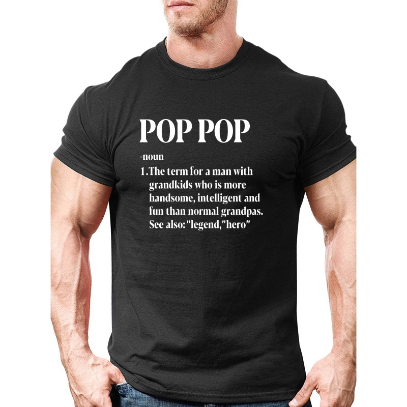 

Plus Size Trendy Letter Print Men's Short Sleeve T-shirts, Comfy Casual Breathable Tops For Men's Fitness Training, Jogging, Men's Clothing