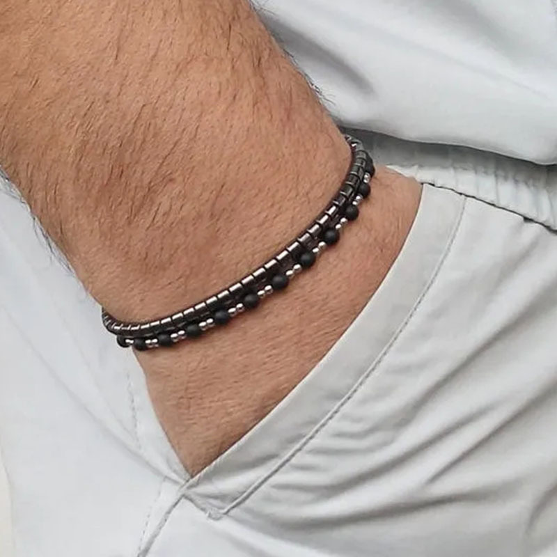 Men's Stylish Pearl Beaded Accessory