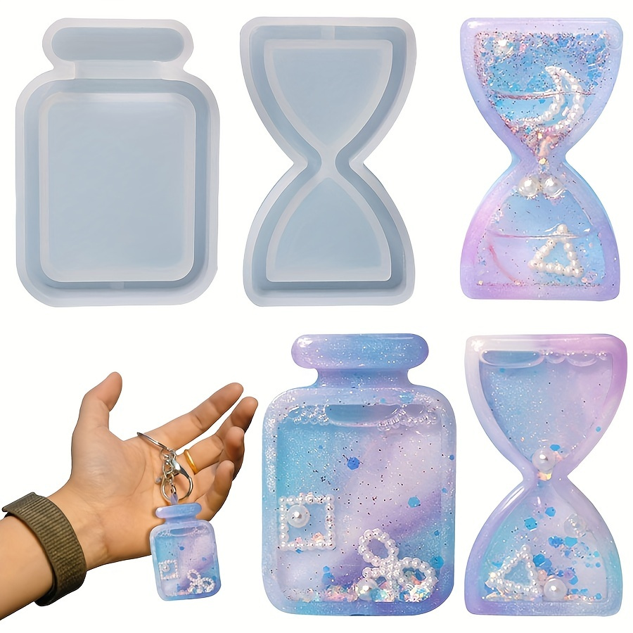 Diy Hourglass Drifting Sand Bottle Crystal Drip Glue Mold - Temu